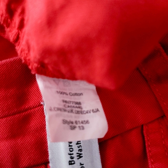 J. Crew Chino Shorts Red Size 0 - Picture 3 of 4